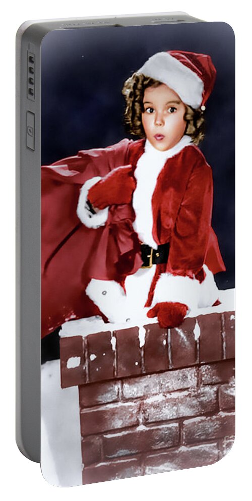 Shirleytemple Portable Battery Charger featuring the photograph Shirley Temple on chimney  by Franchi Torres