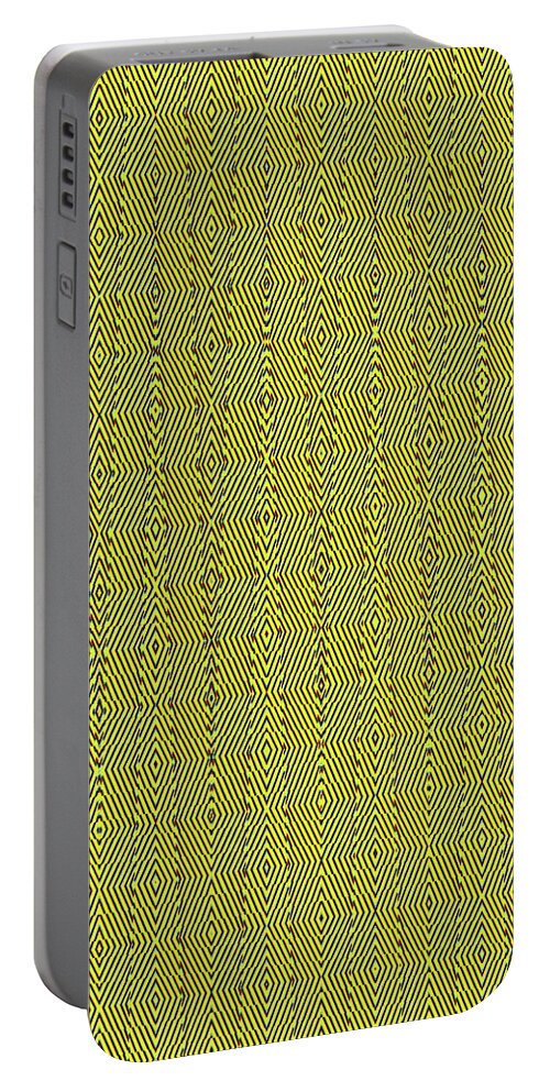 Shower Curtain Design 4199ps4mbc Portable Battery Charger featuring the digital art Shower Curtain Design 4199ps4mbc by Tom Janca
