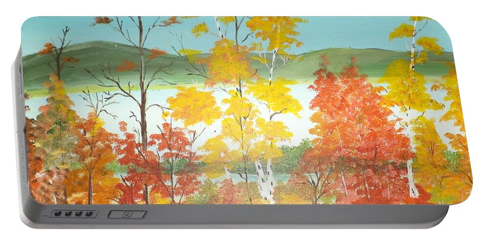 Donnsart1 Portable Battery Charger featuring the painting Simply Beautiful Painting # 207 by Donald Northup
