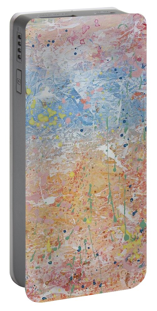 Acrylic Portable Battery Charger featuring the painting Singing To Myself 2 by Brenda O'Quin