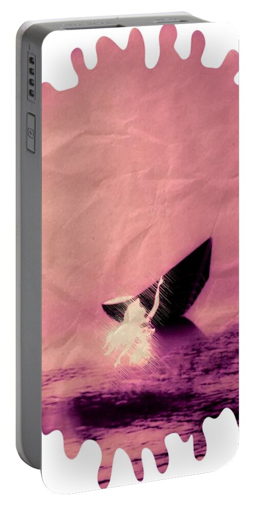 Fantasy Portable Battery Charger featuring the digital art Sirenes by Auranatura Art
