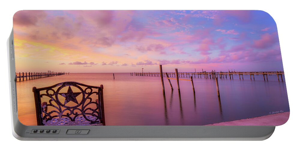 Copano Portable Battery Charger featuring the photograph Sit Back and Enjoy the Show by Christopher Rice