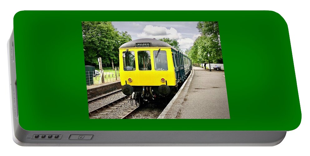 Br Portable Battery Charger featuring the photograph BR Class 116 and 122 DMU Set by Gordon James