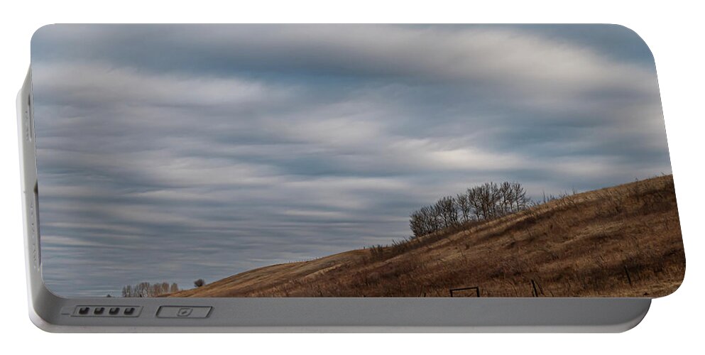 Sky Portable Battery Charger featuring the photograph Sky And Grassland by Karen Rispin