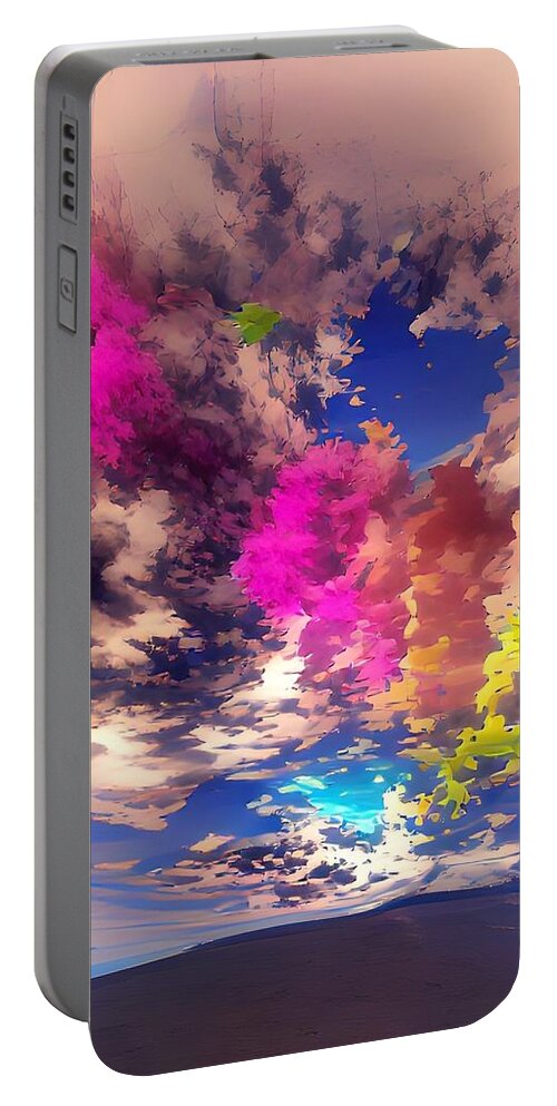  Portable Battery Charger featuring the digital art Skyamus by Rod Turner