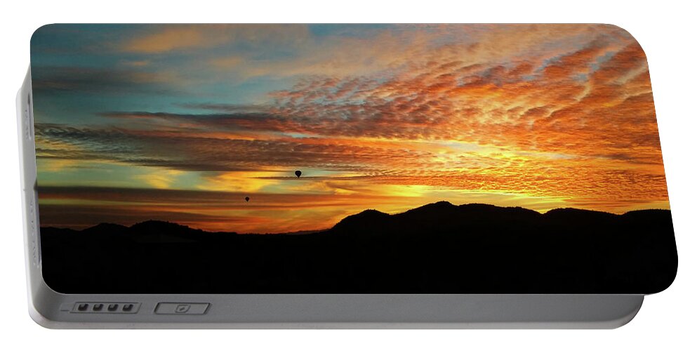 Skyfire Over Sunset Portable Battery Charger featuring the photograph Sunset Boulevard by Gene Taylor