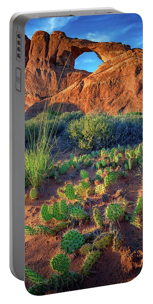 Skyline Arch Portable Battery Charger featuring the photograph Skyline Arch by Rick Berk
