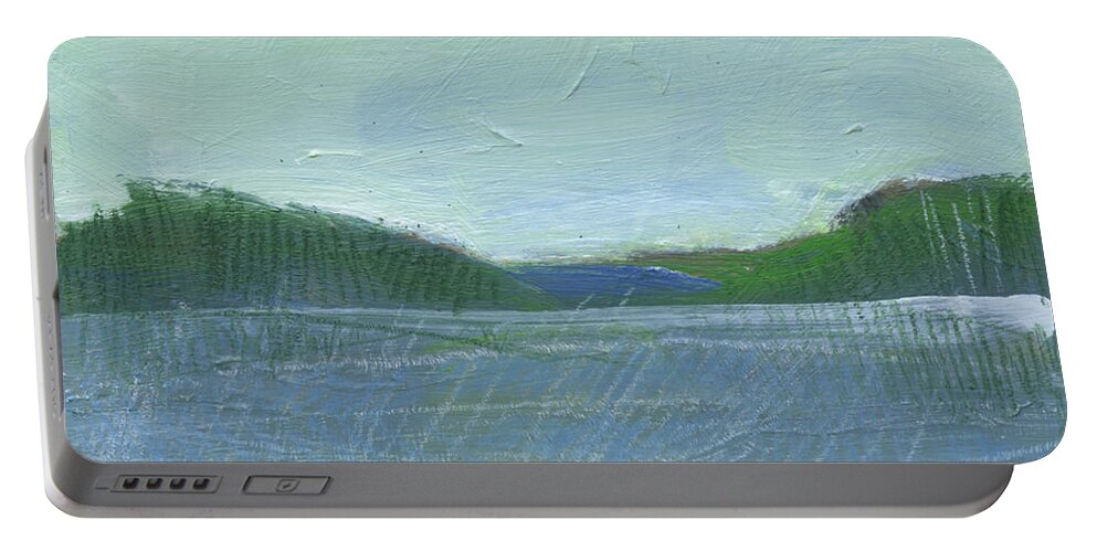 Water Portable Battery Charger featuring the painting Skyscape #7 by Tim Nyberg
