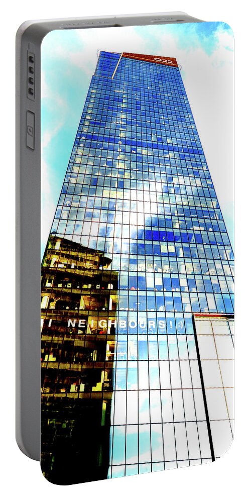 Skyscraper Portable Battery Charger featuring the photograph Skyscraper In Warsaw, Poland 7 by John Siest