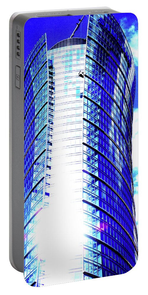 Skyscraper Portable Battery Charger featuring the photograph Skyscraper In Warsaw, Poland 8 by John Siest