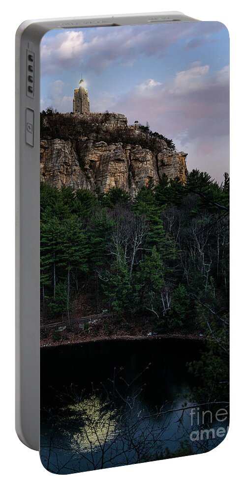 Mohonk Portable Battery Charger featuring the photograph Skytop Reflection by Erin Marie Davis