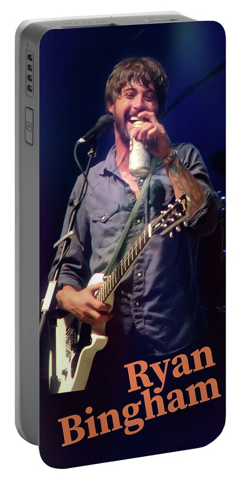 Rock And Roll Portable Battery Charger featuring the photograph Smile with Ryan Bingham by Micah Offman