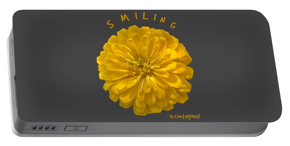 Smile Portable Battery Charger featuring the photograph Smiling is Congtagious by Carol Groenen
