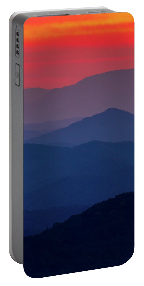 Clingmans Dome Portable Battery Charger featuring the photograph Smokies Layers by Stefan Mazzola
