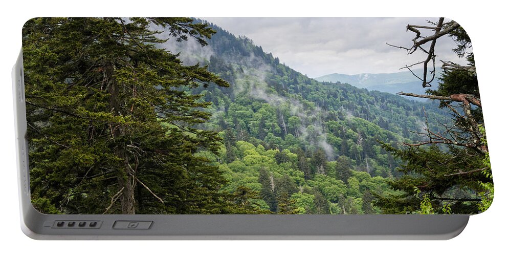Nature Portable Battery Charger featuring the photograph Smoky Mountains by Phil Perkins