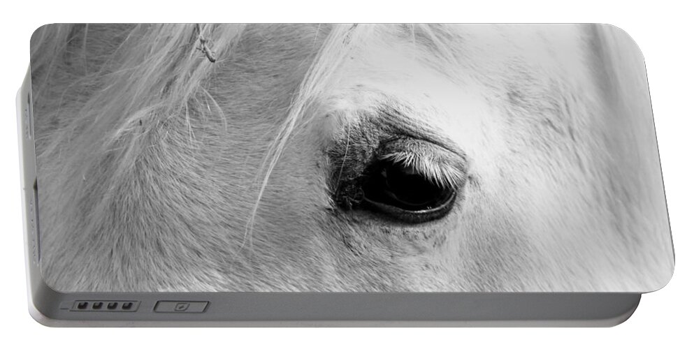 Horse Portable Battery Charger featuring the photograph Snoopy's Eye by Amanda R Wright