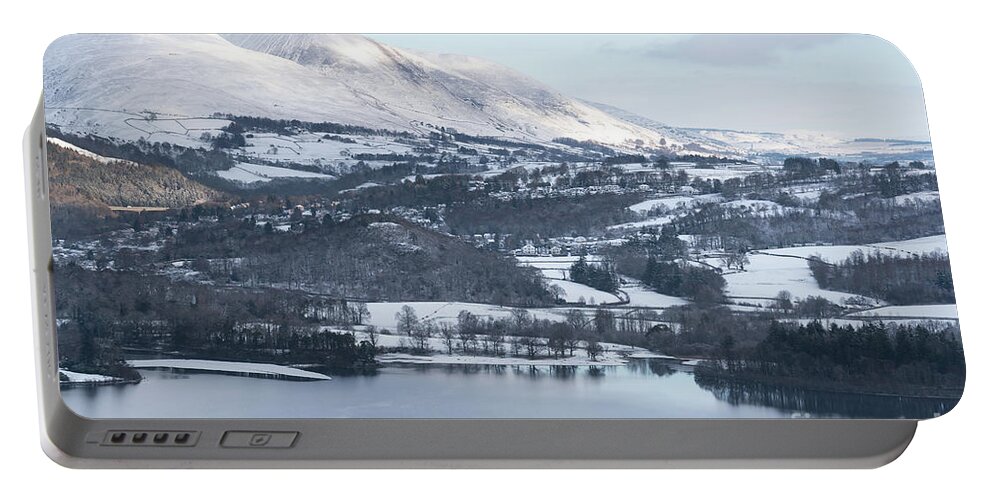 Photographer Portable Battery Charger featuring the photograph Snow covered mountains, the Lake District by Perry Rodriguez
