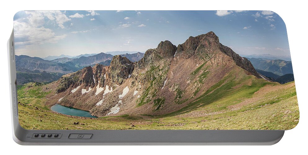 Gore Range Portable Battery Charger featuring the photograph Snow Peak panorama by Aaron Spong