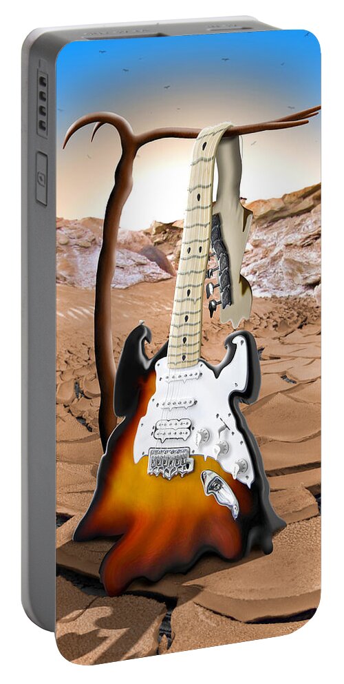 Fender Guitar Portable Battery Charger featuring the photograph Soft Guitar 4 by Mike McGlothlen