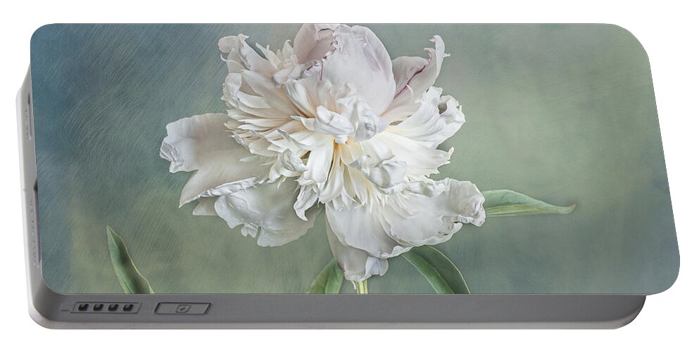 Peony Portable Battery Charger featuring the photograph Softness Becomes You by Maggie Terlecki