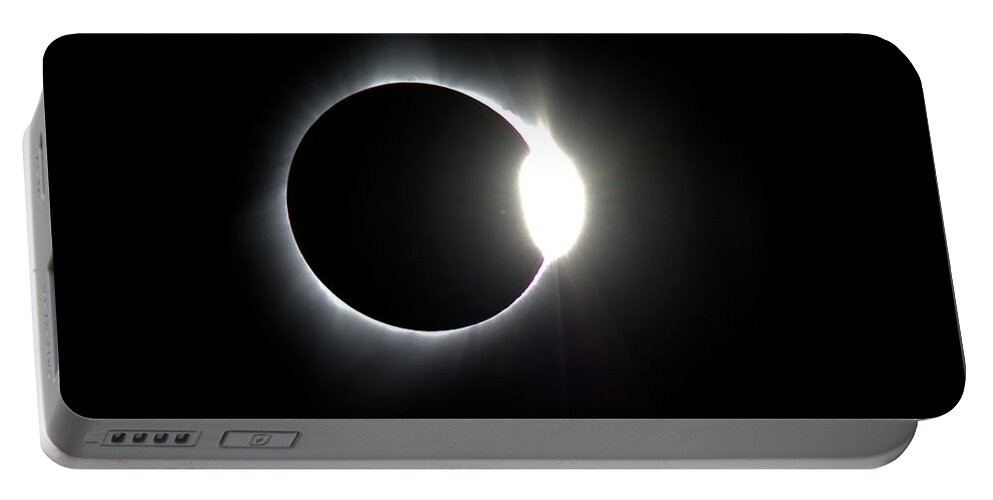 Solar Eclipse Portable Battery Charger featuring the photograph Solar Eclipse by Bob Falcone