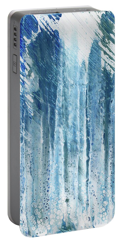 Acrylic Portable Battery Charger featuring the painting Something More by KC Pollak
