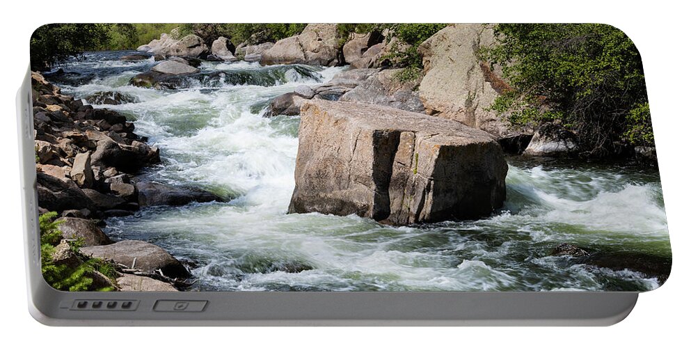 South Platte River Portable Battery Charger featuring the photograph South Platte River in Eleven Mile Canyon by Steven Krull