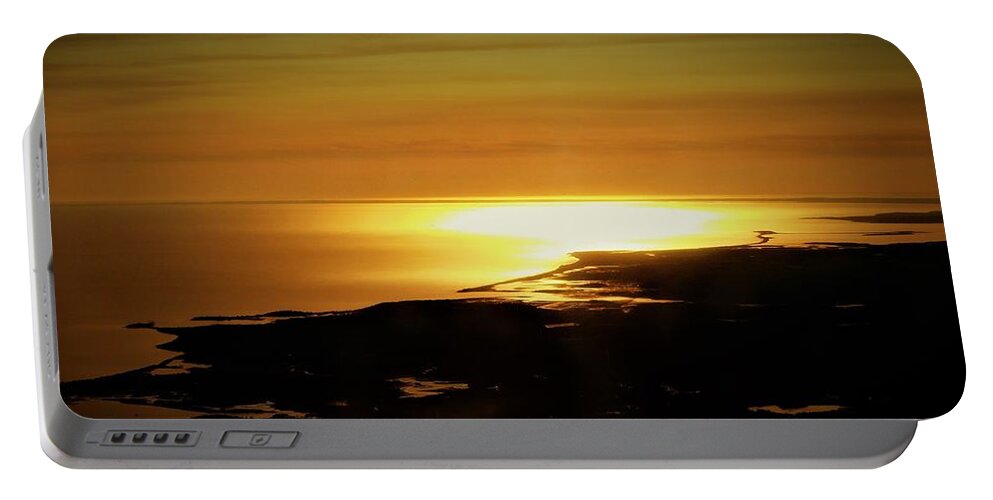 - Southern Massachusetts Coast Line - Sunrise Portable Battery Charger featuring the photograph - Southern Massachusetts Coast Line - Sunrise by THERESA Nye