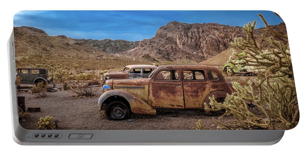 Southwest Portable Battery Charger featuring the photograph 1935 Southwestern Patina by Darrell Foster
