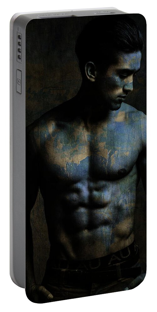 Tags Portable Battery Charger featuring the digital art Souvenir by Paul Lovering