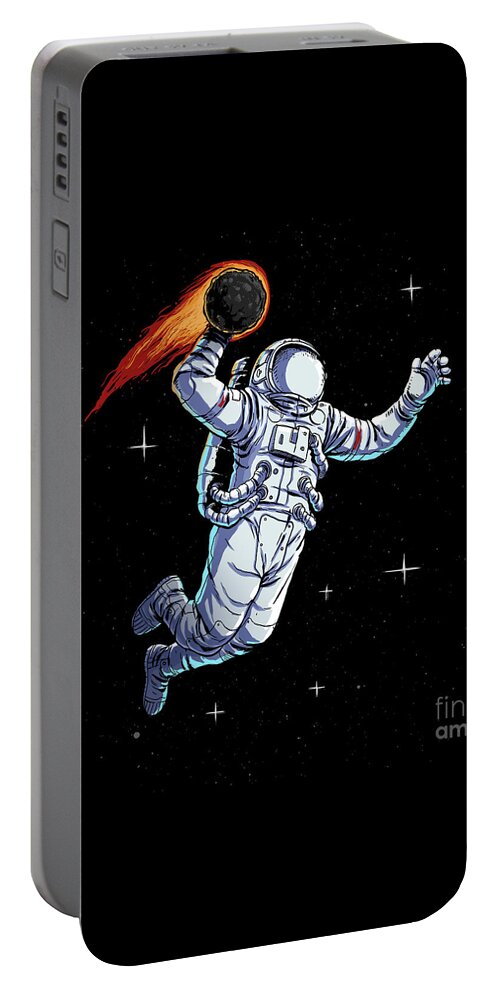 Space Dunk Portable Battery Charger featuring the digital art Space Dunk by Digital Carbine