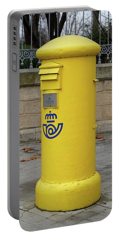 Richard Reeve Portable Battery Charger featuring the photograph Spanish Post Box by Richard Reeve