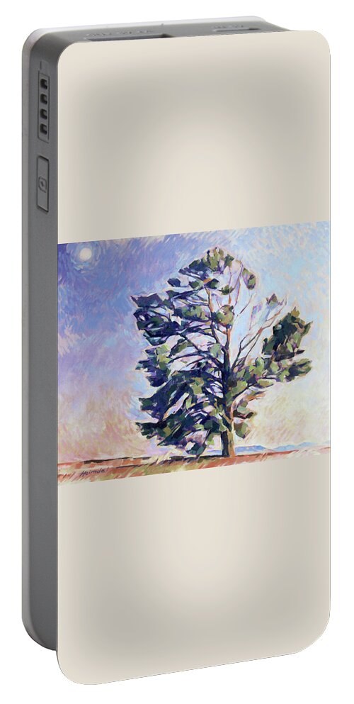 Sentinel Portable Battery Charger featuring the painting Spirit of the Sentinel 6 by Tim Heimdal