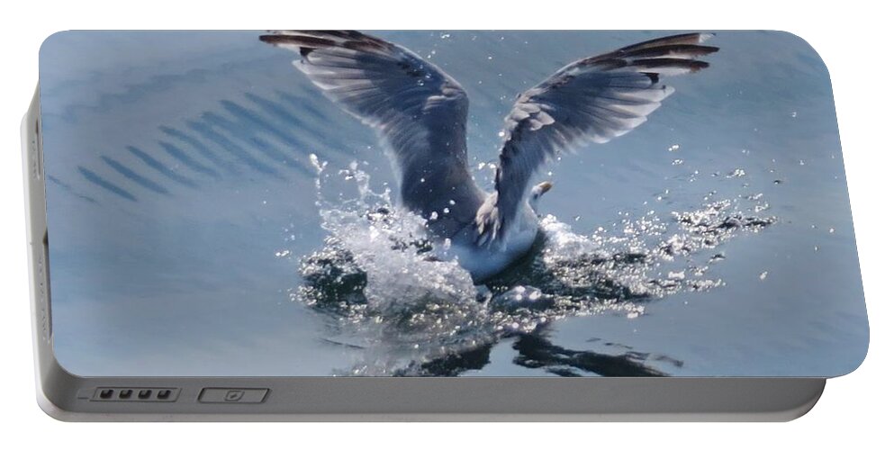 Bird Portable Battery Charger featuring the photograph Splat by World Reflections By Sharon