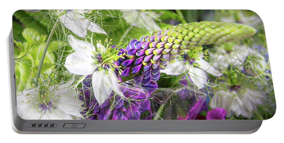 Spring Floral Bouquet Fine Art Print Portable Battery Charger featuring the photograph Spring Floral Bouquet by Jerry Cowart