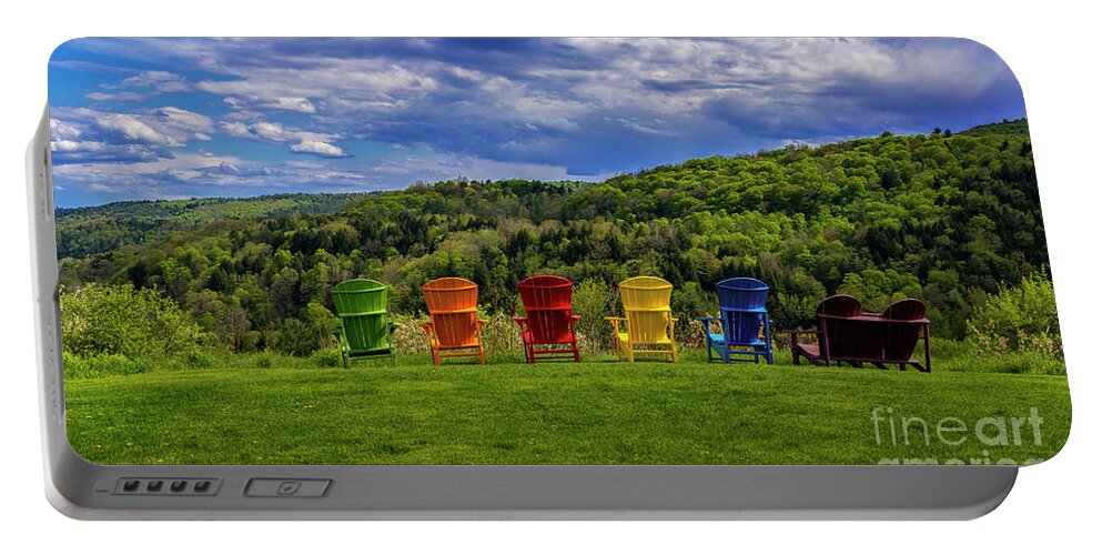New England Portable Battery Charger featuring the photograph Spring in Sharron Vermont by Scenic Vermont Photography