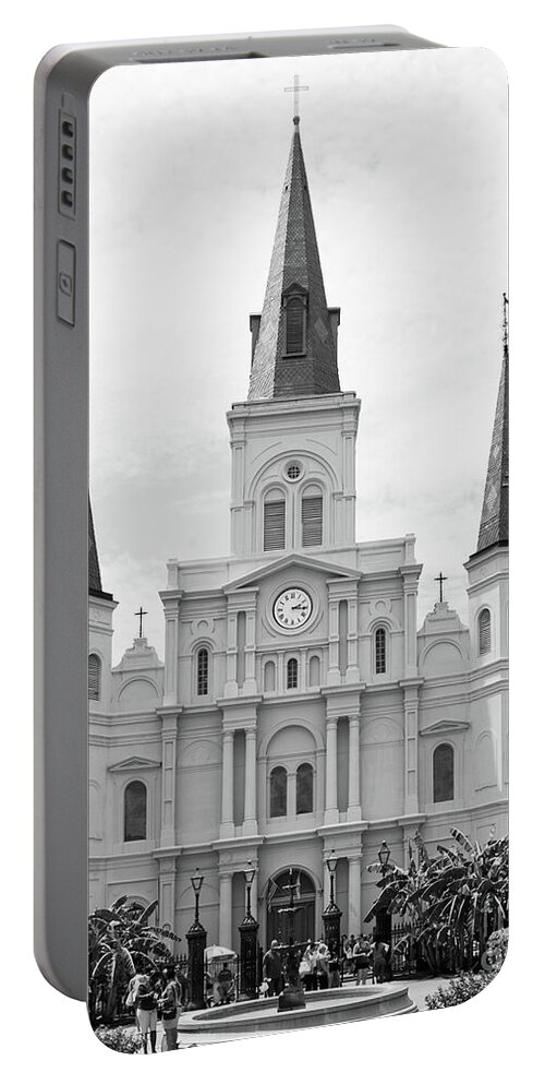 St. Louis Cathedral Portable Battery Charger featuring the photograph St. Louis Cathedral by Kimberly Blom-Roemer