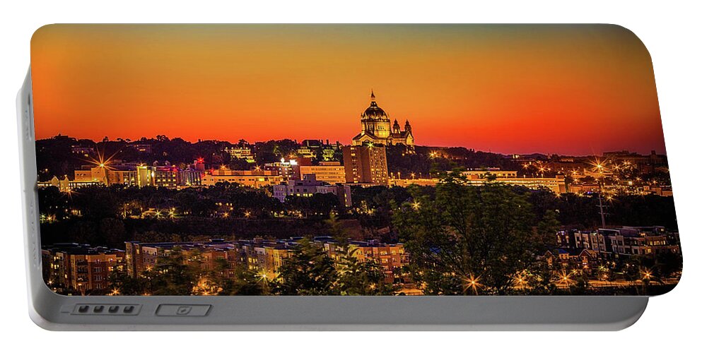  Portable Battery Charger featuring the photograph St Paul Cathedral by Nicole Engstrom