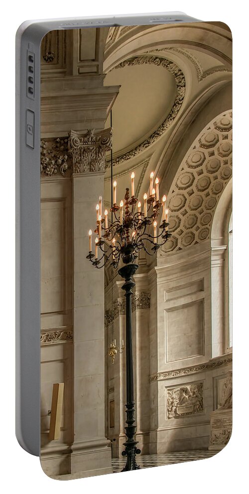  Portable Battery Charger featuring the photograph St. Paul's Cathedral Serenity, London by Marcy Wielfaert