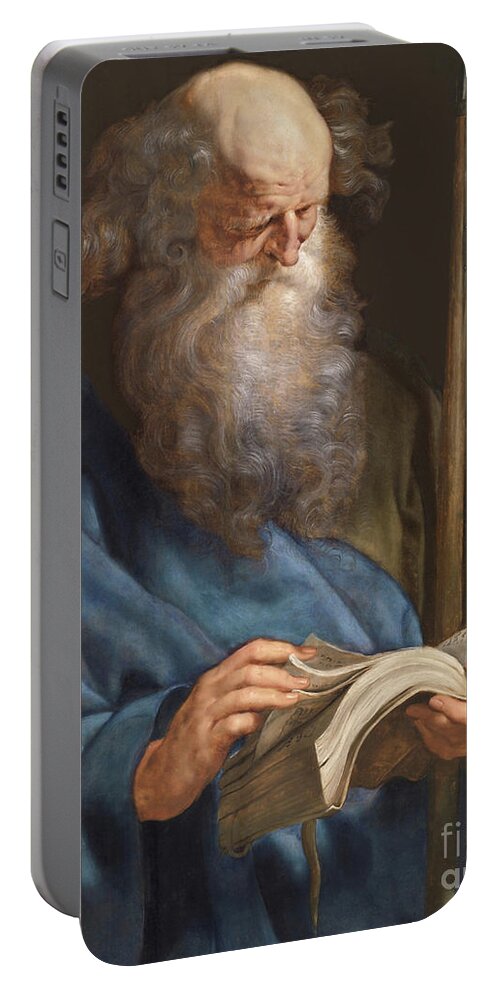 St. Thomas Portable Battery Charger featuring the painting St. Thomas - CZTHO by Peter Paul Rubens