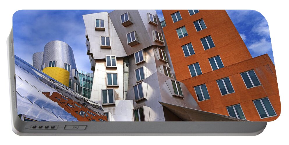 Stata Center Portable Battery Charger featuring the photograph Stata Center by Mike Martin