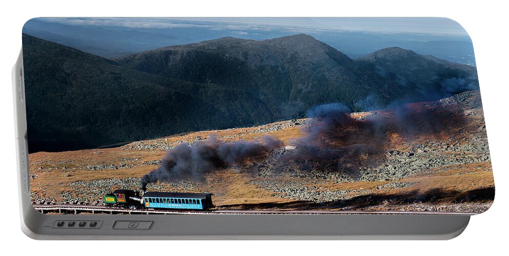 Steam Engine Portable Battery Charger featuring the photograph Steam in the Mountains by Regina Muscarella