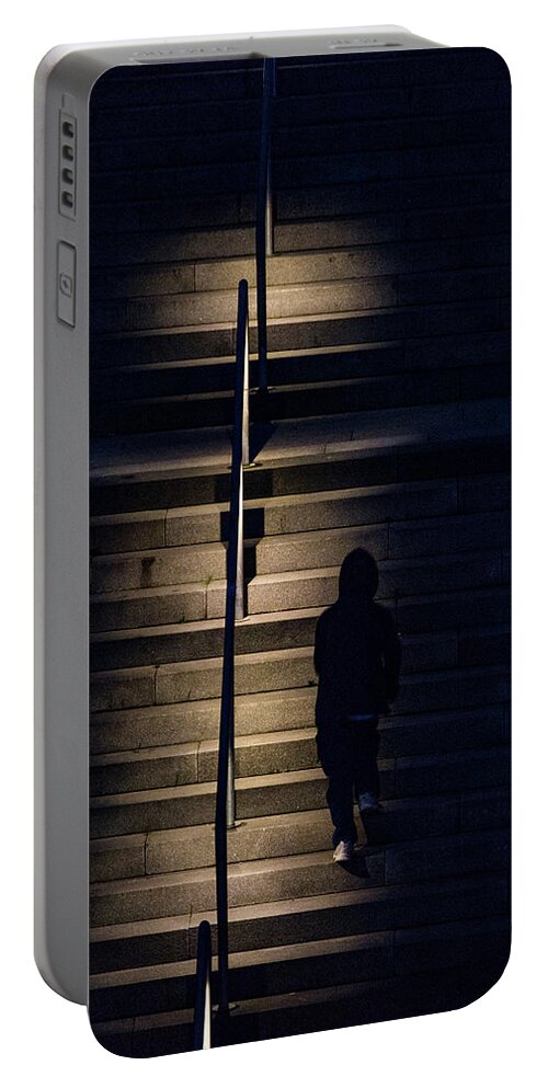 Action Portable Battery Charger featuring the photograph Steps by Alexander Farnsworth