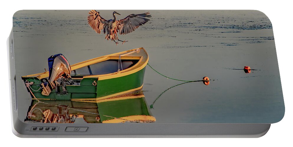Pei Portable Battery Charger featuring the photograph Sticking the Landing by Marcy Wielfaert