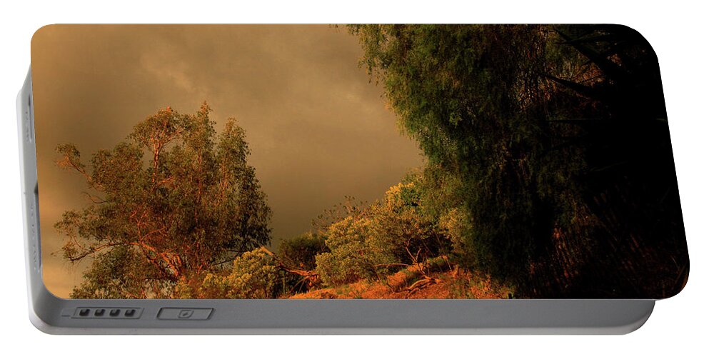 Weather Portable Battery Charger featuring the photograph Storm cloud cantata by Eyes Of CC