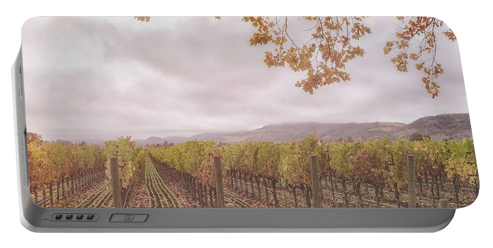 Season Portable Battery Charger featuring the photograph Storm Over Vines by Jonathan Nguyen