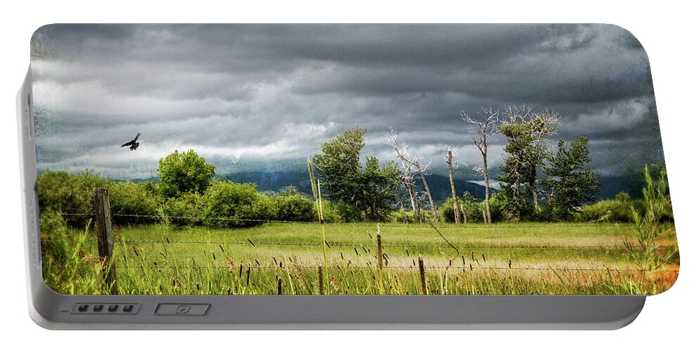 Clouds Portable Battery Charger featuring the photograph Storms Coming by Carmen Kern