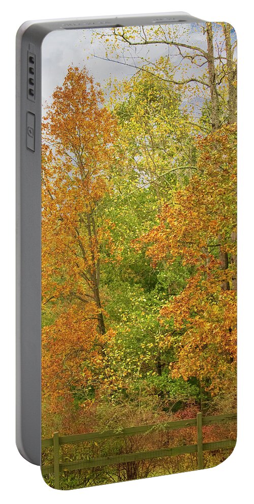 Stormy Autumn Day Portable Battery Charger featuring the photograph Stormy Autumn Day by Bellesouth Studio