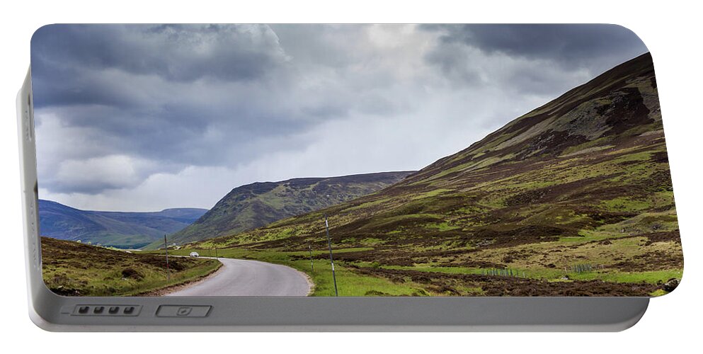 Stormy Portable Battery Charger featuring the photograph Stormy Mountains by Tanya C Smith