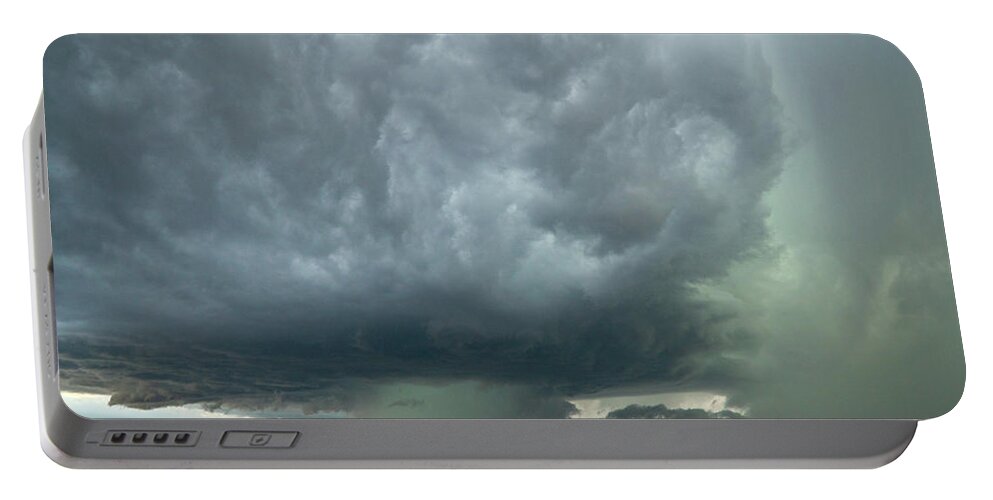 Storm Portable Battery Charger featuring the photograph Stormy Supercell by Wesley Aston
